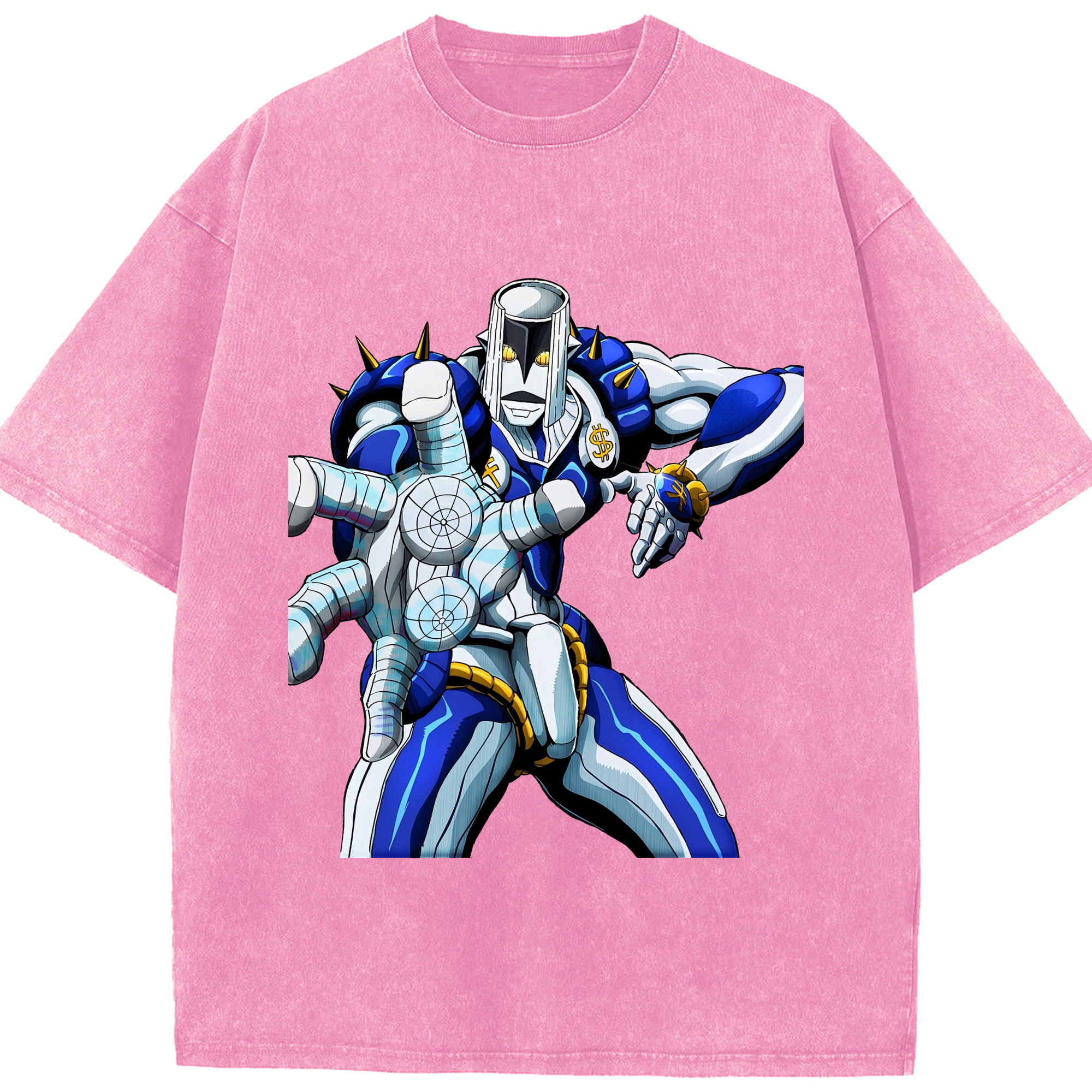 （画像用） ジョジョの奇妙な冒険 虹村億泰 にじむら おくやす JoJo's Bizarre Adventure Nijimura Okuyasu 綿100% ヴィンテージ風 半袖Tシャツ（フロントプリント）